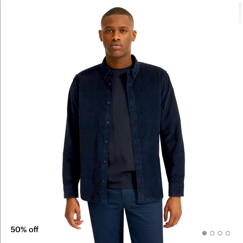 Everlane Mens corduroy shirt - navy - NWOT